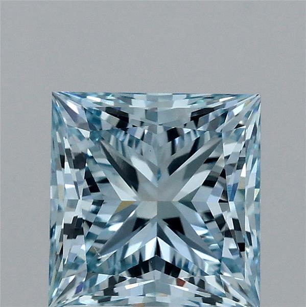 2.05 Ct. Fancy Intense Blue Princess Lab Grown Diamond