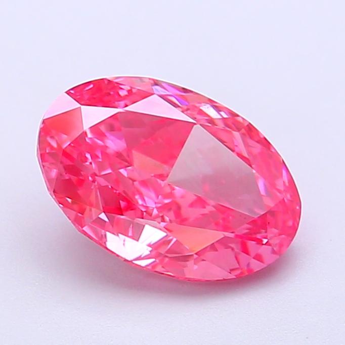 1.88 Ct. Fancy Vivid Pink Oval Lab Grown Diamond