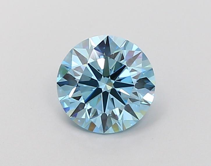 1.04 Ct. Fancy Vivid Blue Round Lab Grown Diamond