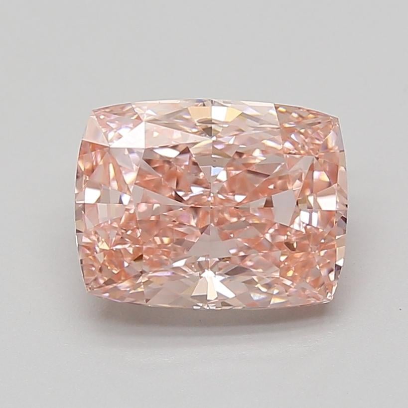 3.05 Ct. Fancy Vivid Pink Cushion Lab Grown Diamond