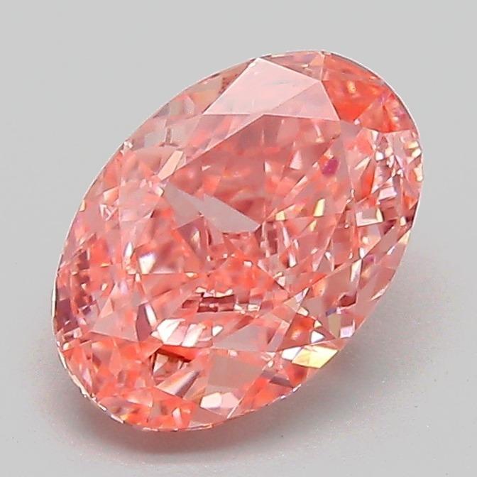 1.58 Ct. Fancy Vivid Pink Oval Lab Grown Diamond