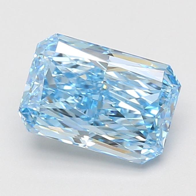 2.10 Ct. Fancy Vivid Blue Radiant Lab Grown Diamond