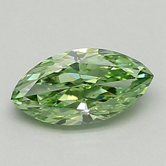 0.39 Ct. Fancy Vivid  Green Marquise Lab Grown Diamond