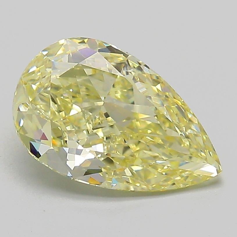 2.02 Ct. Fancy  Yellow Pear Lab Grown Diamond