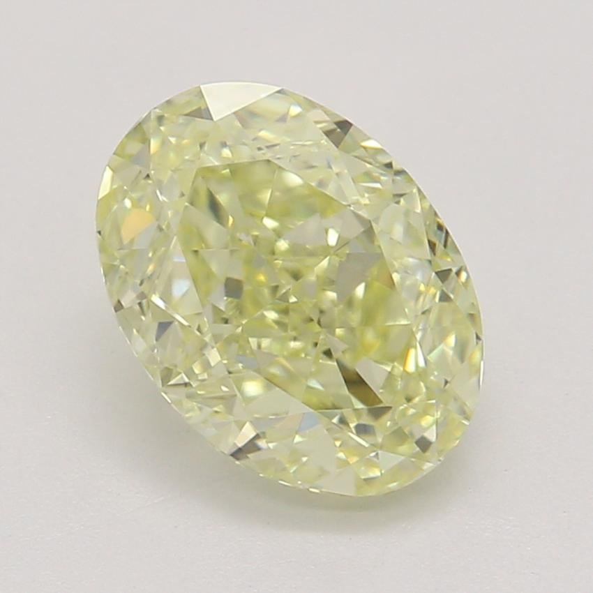 1.02 Ct. Fancy Light Yellow Oval Diamond