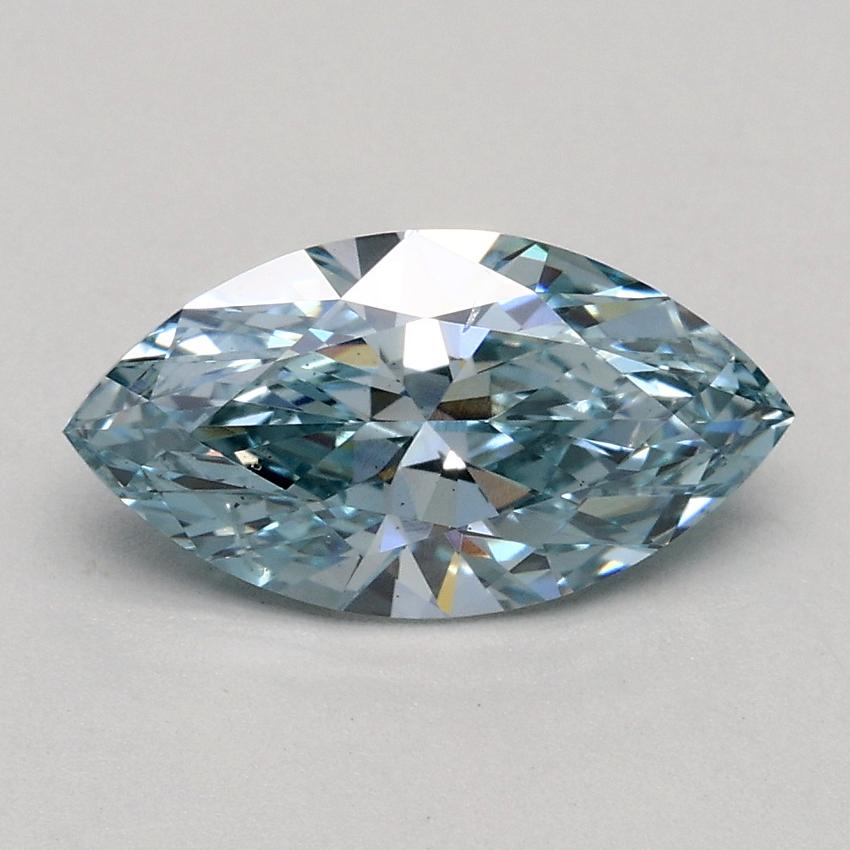 1.01 Ct. Fancy Greenish Blue Marquise Lab Grown Diamond