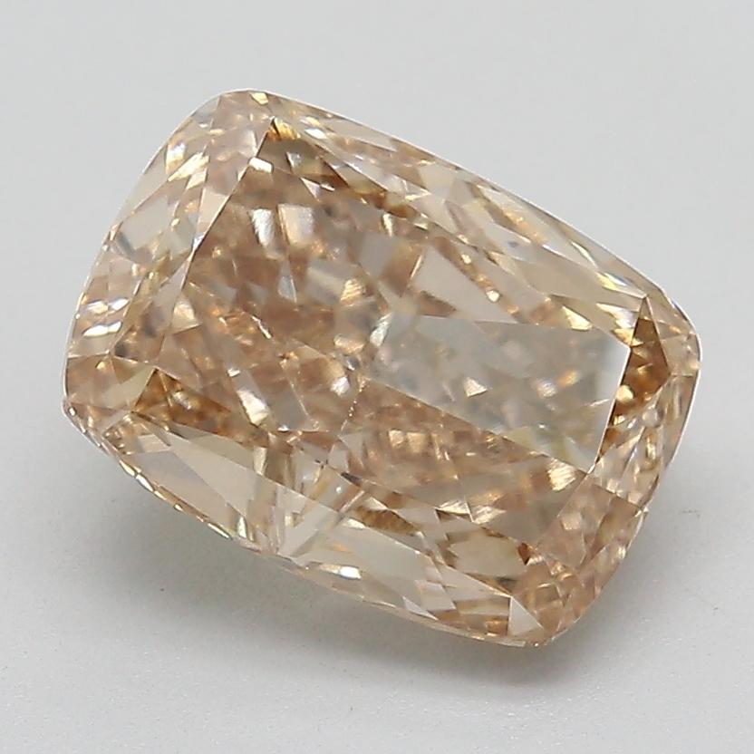 4.00 Ct. Light  Brown Cushion Lab Grown Diamond