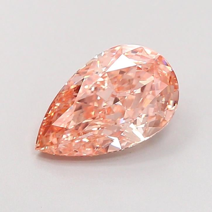 1.69 Ct. Fancy Intense  Orange Pear Lab Grown Diamond