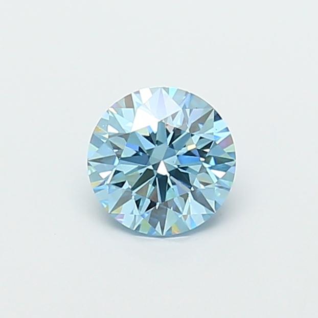 1.10 Ct. Fancy Vivid  Blue Round Lab Grown Diamond