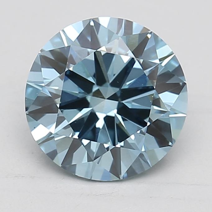 2.30 Ct. Fancy Vivid Blue Round Lab Grown Diamond