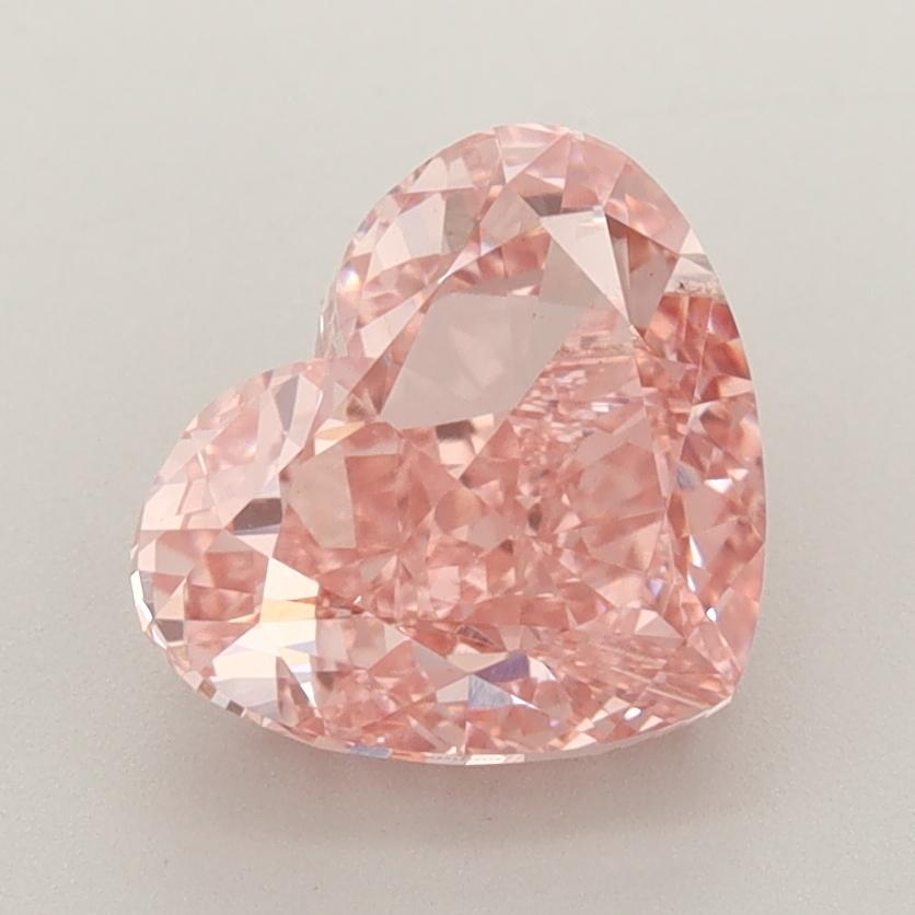2.73 Ct. Fancy Vivid  Pink Heart Lab Grown Diamond