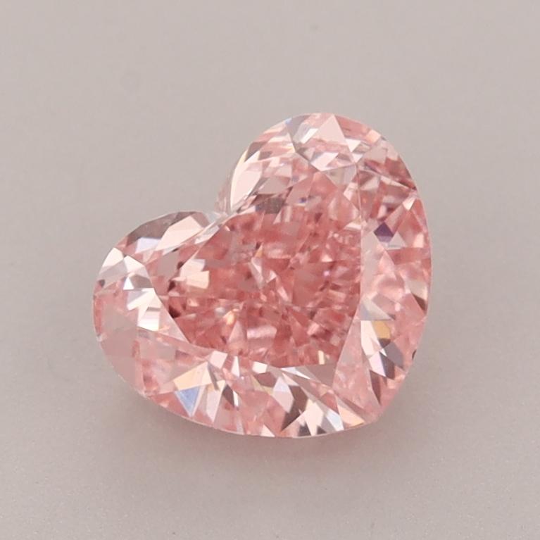 1.33 Ct. Fancy Vivid  Pink Heart Lab Grown Diamond