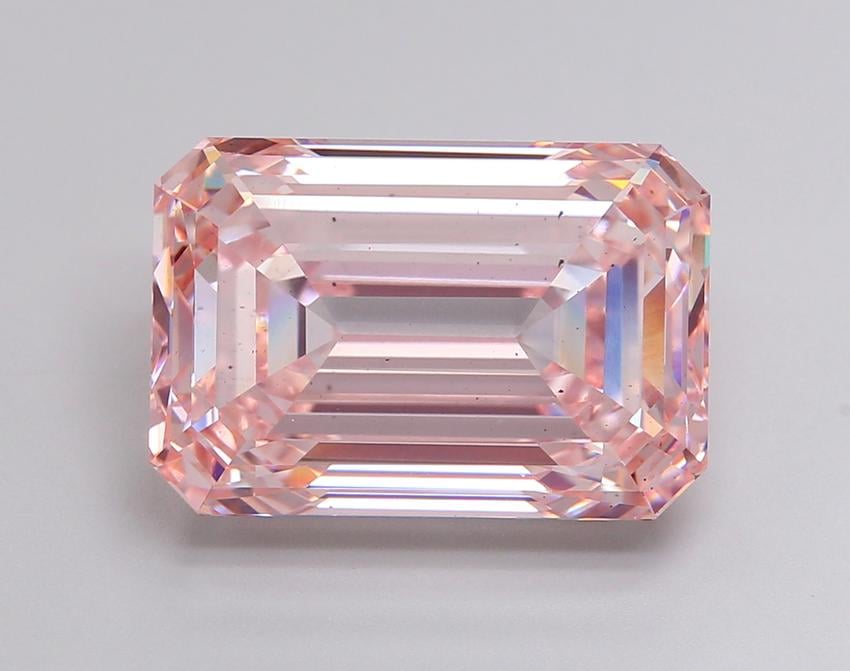 10.10 Ct. Fancy Intense Pink Emerald Lab Grown Diamond