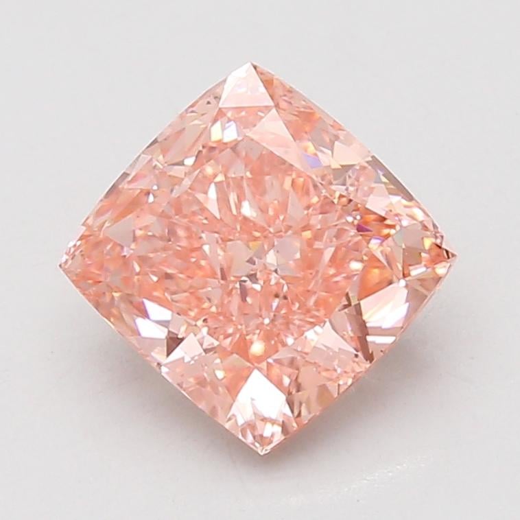 3.00 Ct. Fancy Vivid Pink Cushion Lab Grown Diamond