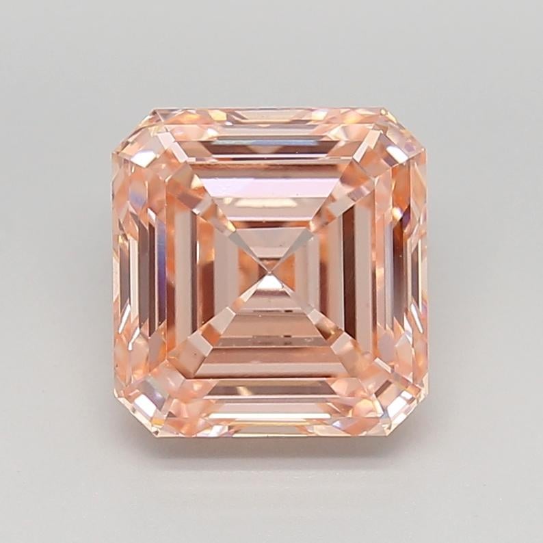 4.00 Ct. Fancy Intense  Pink Asscher Lab Grown Diamond