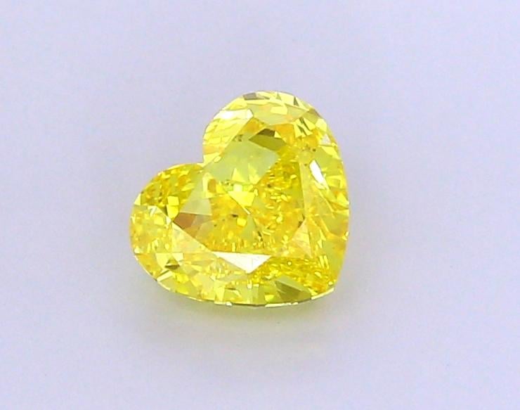 1.89 Ct. Fancy Vivid  Yellow Heart Lab Grown Diamond