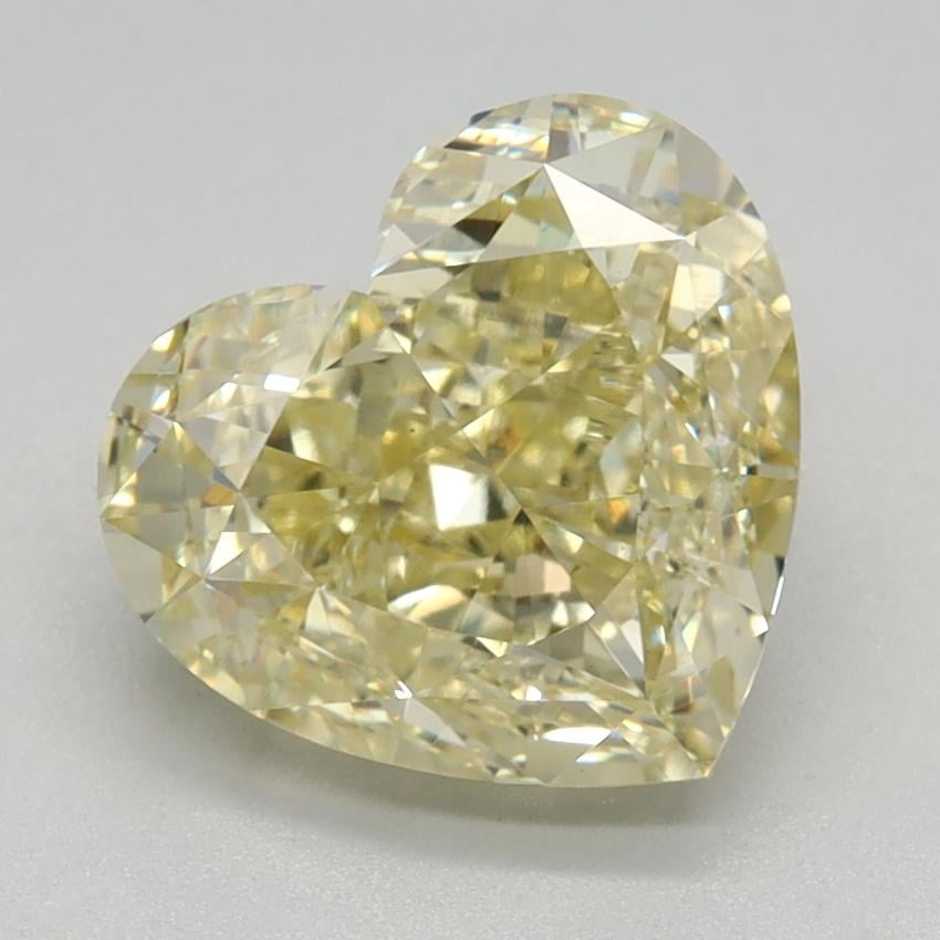 2.59 Ct. Fancy Yellow Heart Lab Grown Diamond