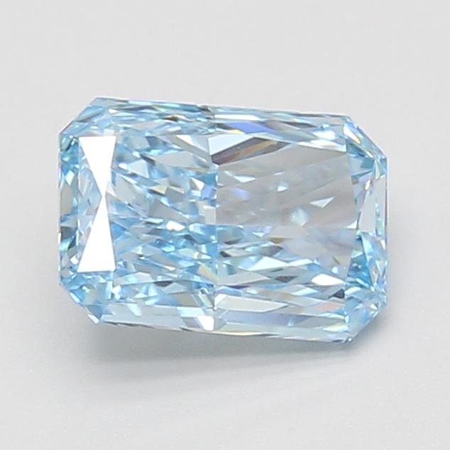 1.56 Ct. Fancy Vivid Blue Radiant Lab Grown Diamond
