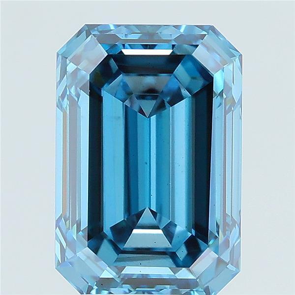3.19 Ct. Fancy Vivid Blue Emerald Lab Grown Diamond