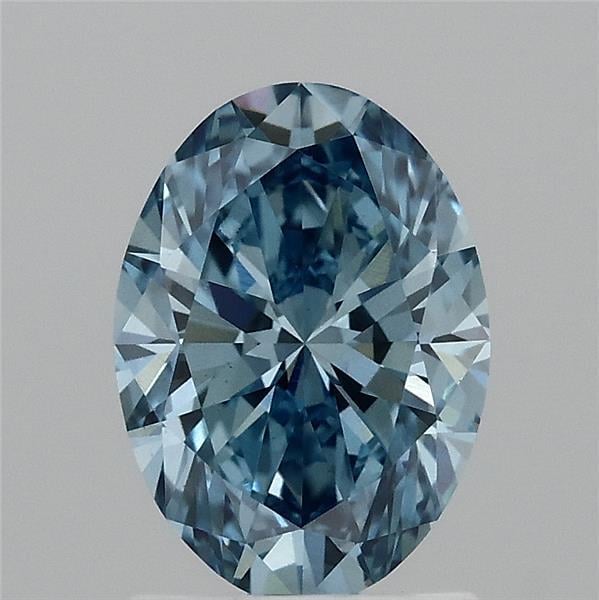 1.51 Ct. Fancy Vivid Blue Oval Lab Grown Diamond