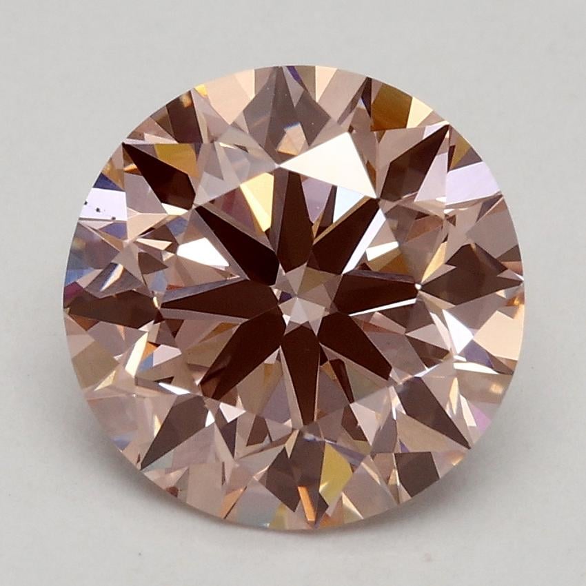 2.18 Ct. Fancy Intense Pink Round Lab Grown Diamond