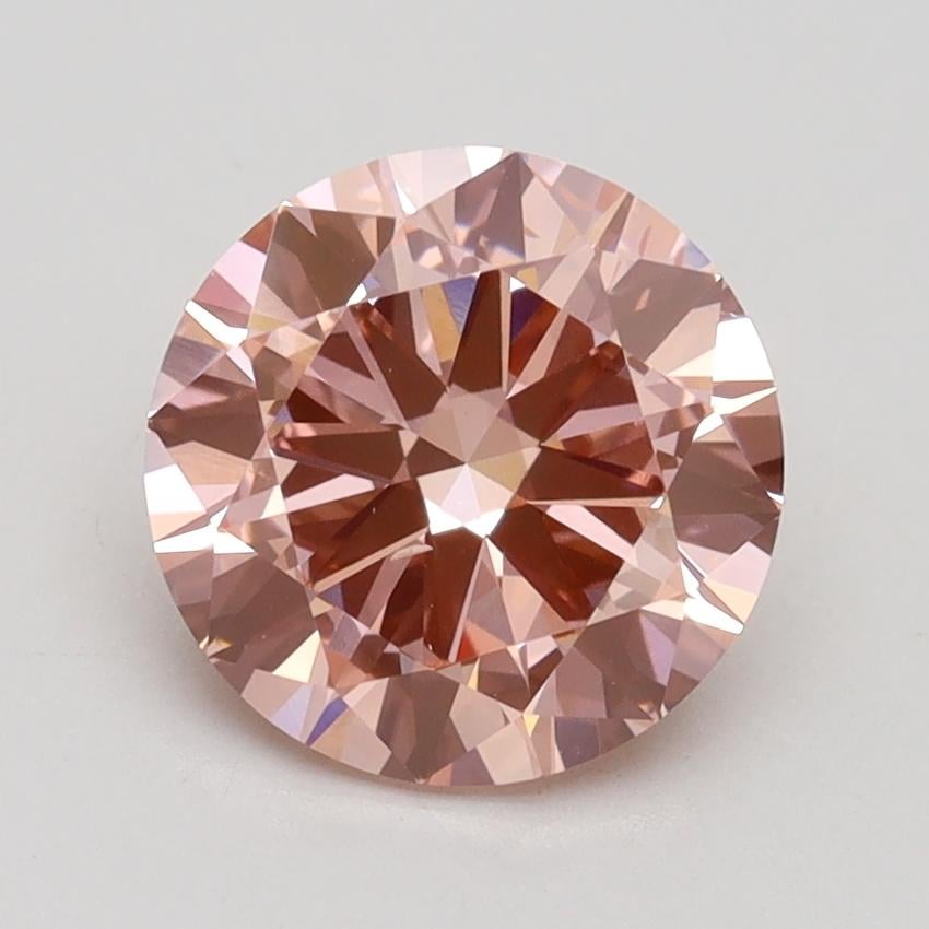 2.00 Ct. Fancy Intense Pink Round Lab Grown Diamond