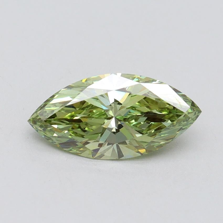1.12 Ct. Fancy Vivid Green Marquise Lab Grown Diamond