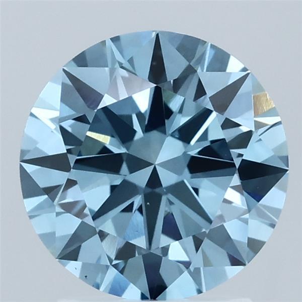 2.00 Ct. Fancy Vivid  Blue Round Lab Grown Diamond