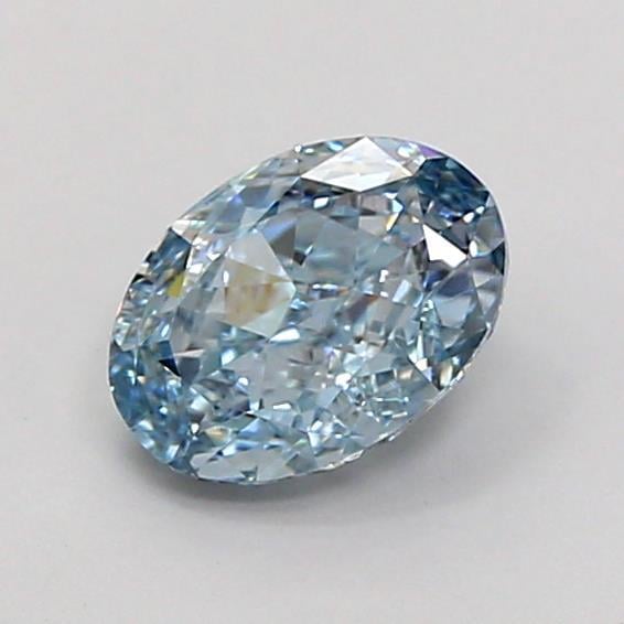 1.01 Ct. Fancy Light  Blue Oval Lab Grown Diamond