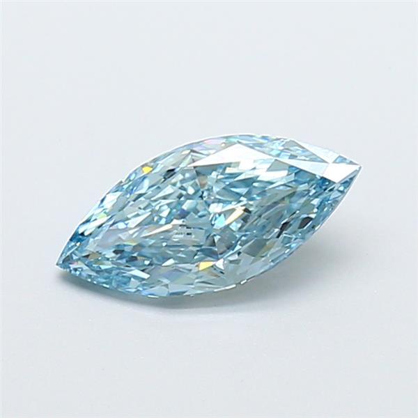 1.01 Ct. Fancy Vivid Blue Marquise Lab Grown Diamond