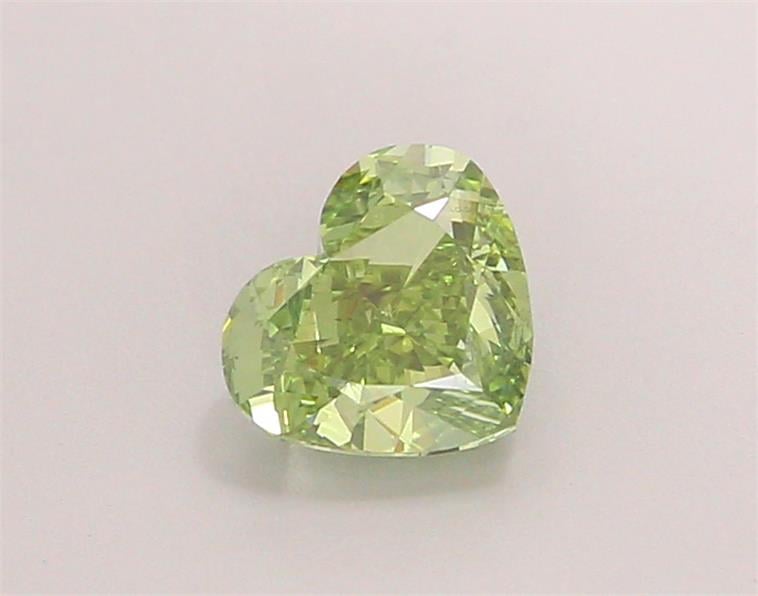 1.02 Ct. Fancy Vivid Green Heart Lab Grown Diamond