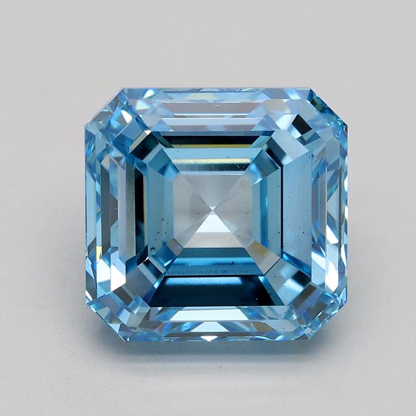3.01 Ct. Fancy Intense Blue Asscher Lab Grown Diamond