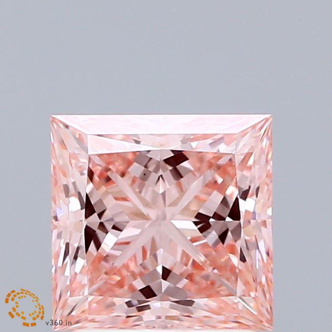 2.00 Ct. Fancy Intense Pink Princess Lab Grown Diamond