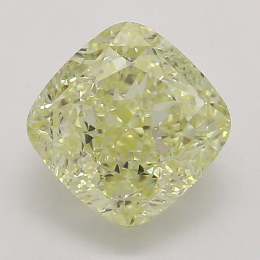 0.84 Ct. Fancy Light Yellow Cushion Diamond