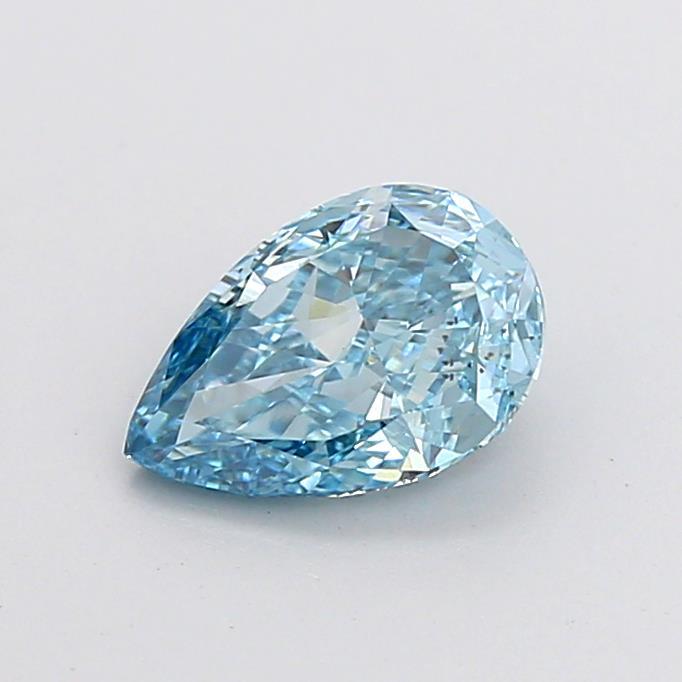 1.27 Ct. Fancy Vivid  Blue Pear Lab Grown Diamond
