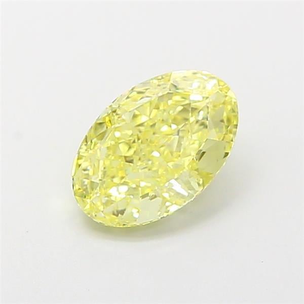 1.20 Ct. Fancy Intense  Yellow Oval Lab Grown Diamond