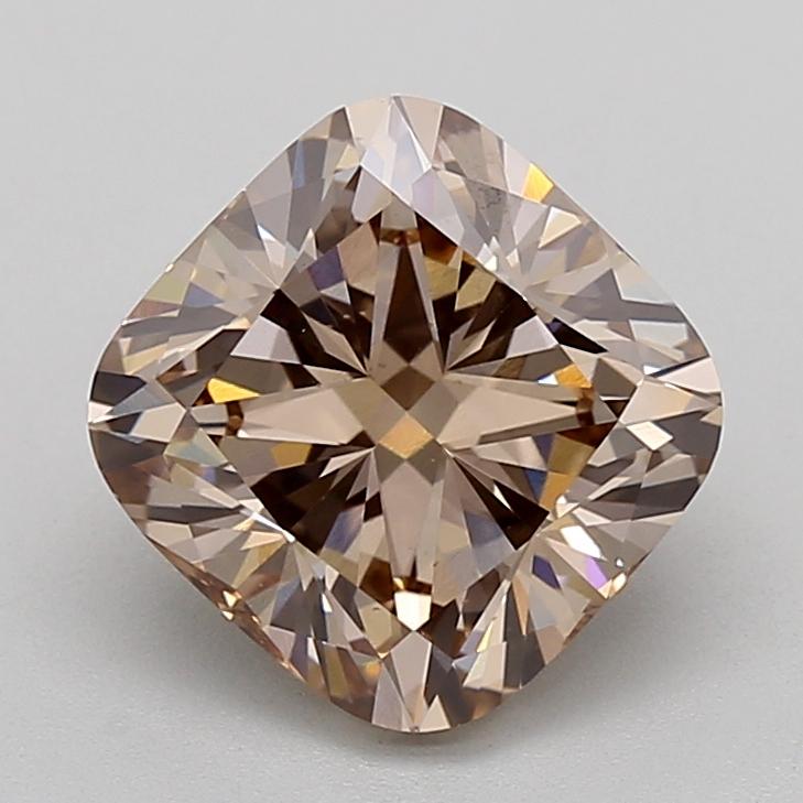 4.01 Ct. Fancy  Brown Cushion Lab Grown Diamond