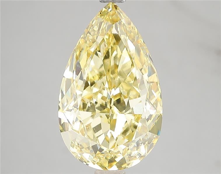 5.01 Ct. Fancy Vivid Yellow Pear Lab Grown Diamond