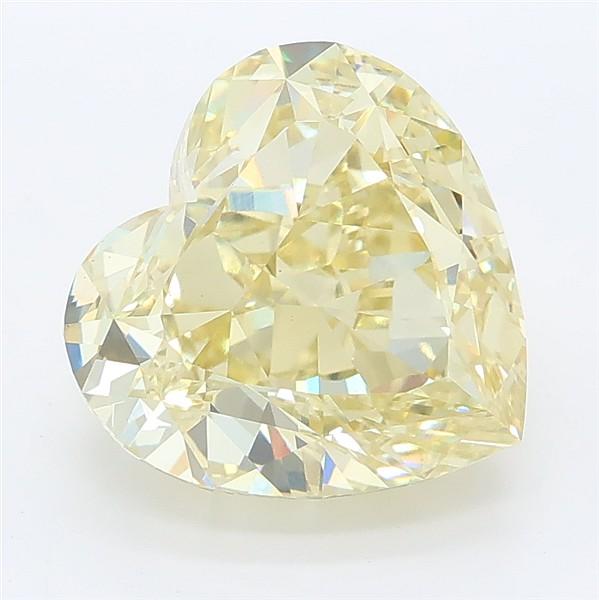5.30 Ct. Fancy Yellow Heart Lab Grown Diamond