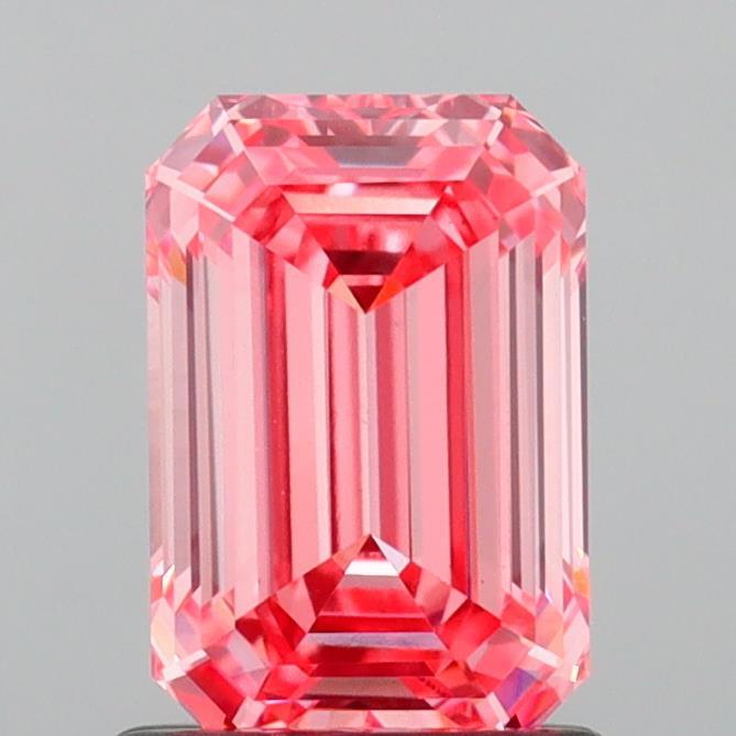 1.10 Ct. Fancy Vivid Pink Emerald Lab Grown Diamond