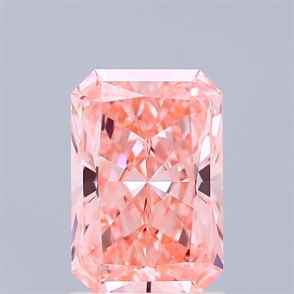 1.36 Ct. Fancy Vivid Pink Radiant Lab Grown Diamond