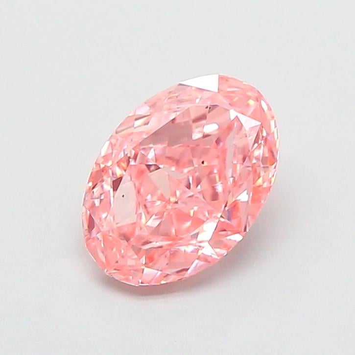 1.66 Ct. Fancy Vivid  Pink Oval Lab Grown Diamond