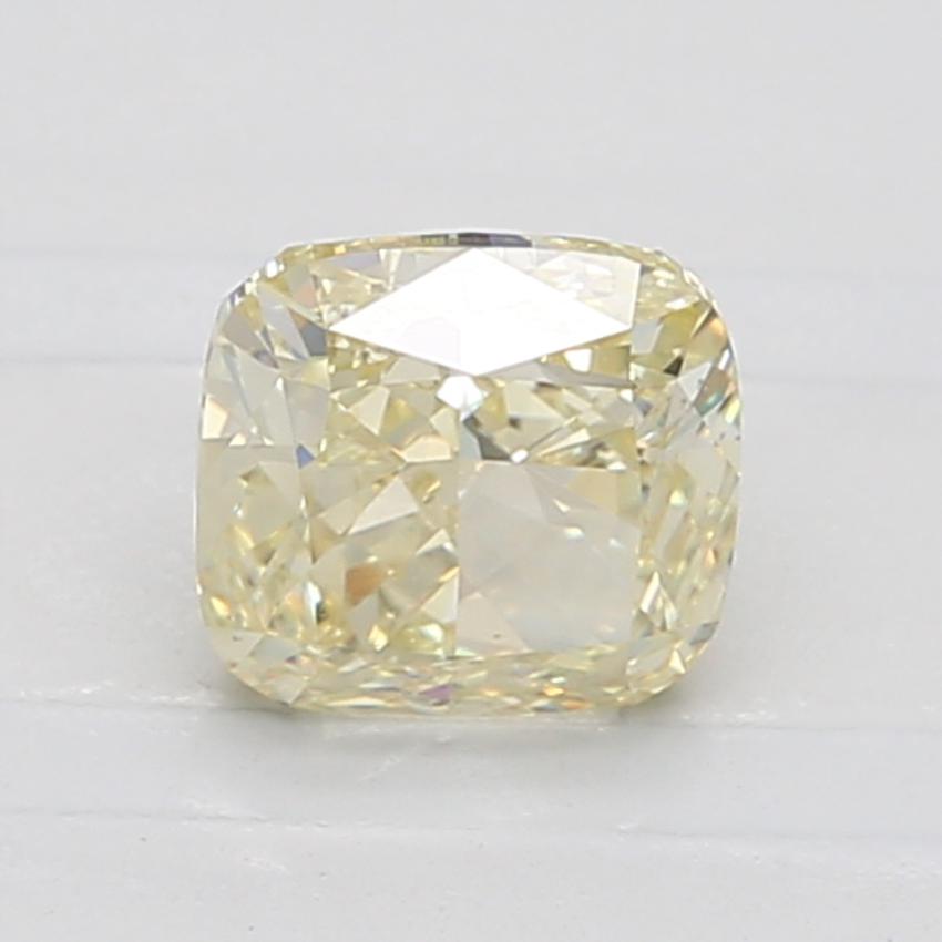 1.4 Ct. Fancy Light Yellow Cushion Diamond