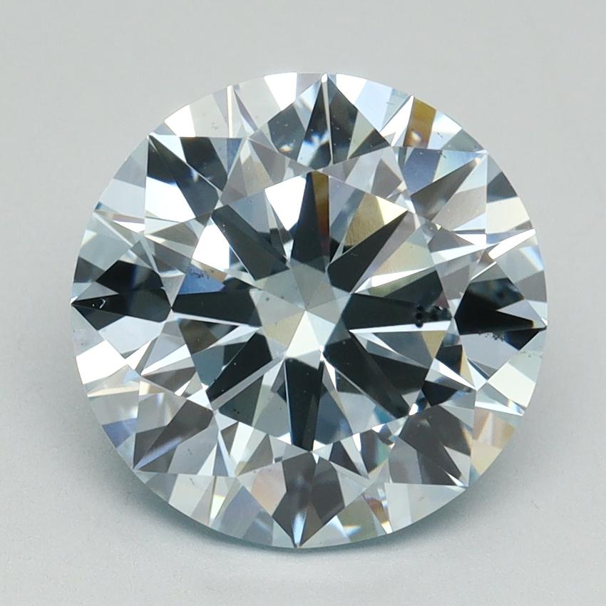 3.84 Ct. Fancy Intense Blue Round Lab Grown Diamond