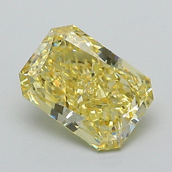1.07 Ct. Fancy Vivid Yellow Radiant Lab Grown Diamond