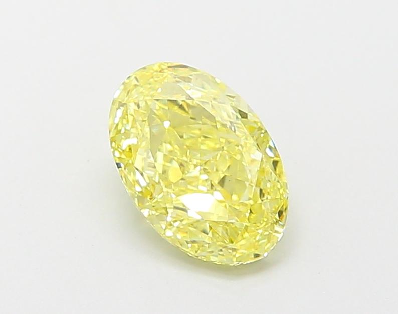 1.36 Ct. Fancy Intense Yellow Oval Lab Grown Diamond