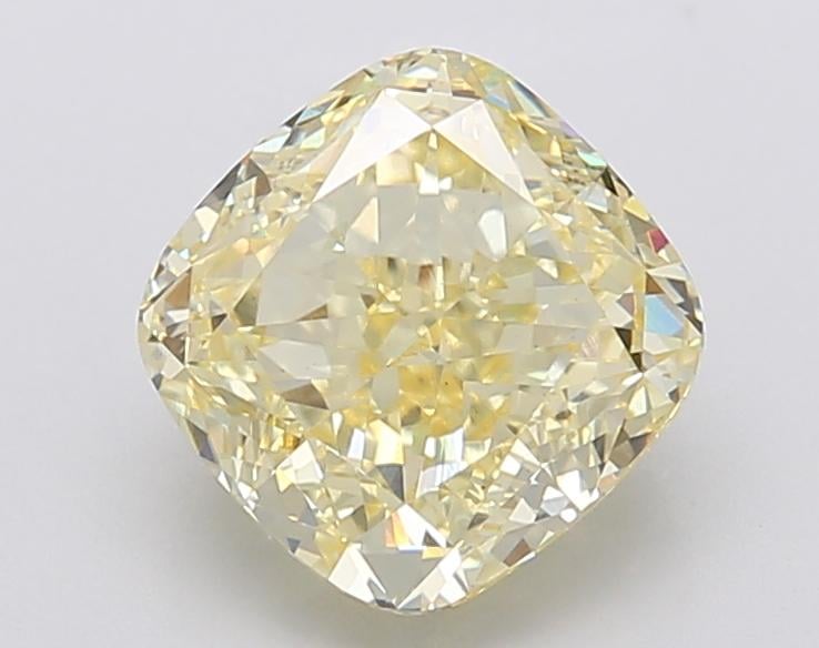 2.57 Ct. Fancy Intense Yellow Cushion Lab Grown Diamond