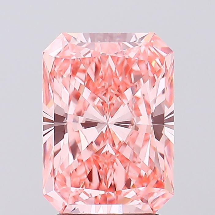 2.56 Ct. Fancy Vivid Pink Radiant Lab Grown Diamond