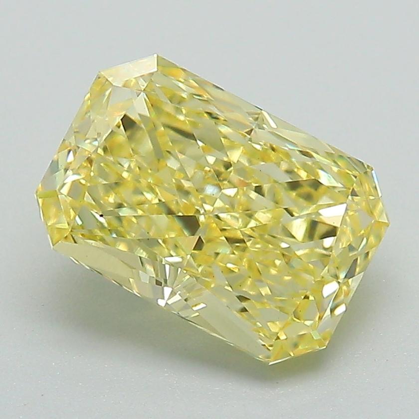 2.43 Ct. Fancy Intense Yellow Radiant Lab Grown Diamond