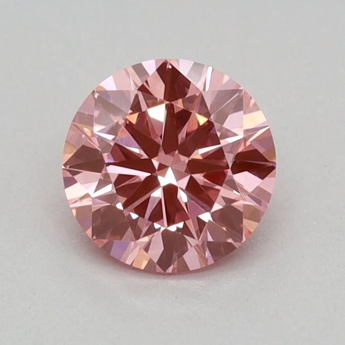 0.36 Ct. Fancy Vivid Pink Round Lab Grown Diamond